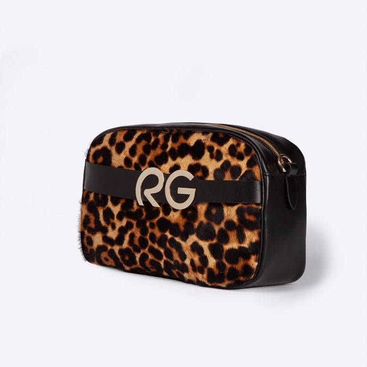 Roberta Gandolfi Dafne pony camera in pelle stampa animalier con tracolla staccabile Online