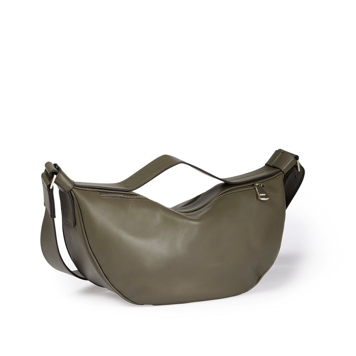 Roberta Gandolfi Micol Banana small cross body in vitello liscio con tracolla regolabile In Linea