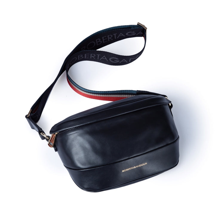 Roberta Gandolfi Micol Belt Bag in pelle con tracolla regolabile e catena amovibile Spedizione Gratuita