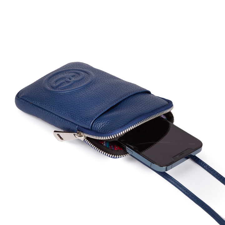 Roberta Gandolfi RG Phone holder in pelle di vitello con tracolla staccabile e regolabile Prezzo Ridotto
