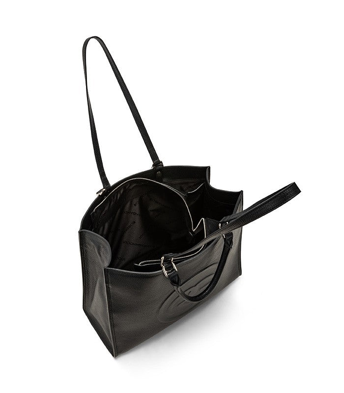 Roberta Gandolfi Roberta Pelle Large Borsa a mano in pelle con doppi spallacci per essere portata a spalla e tramezza Soddisfazione Garantita