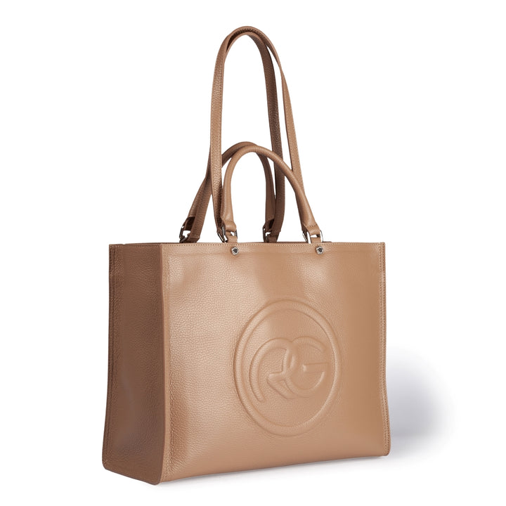 Roberta Gandolfi Roberta Pelle Large Borsa a mano in pelle con doppi spallacci per essere portata a spalla e tramezza Qualità Garantita