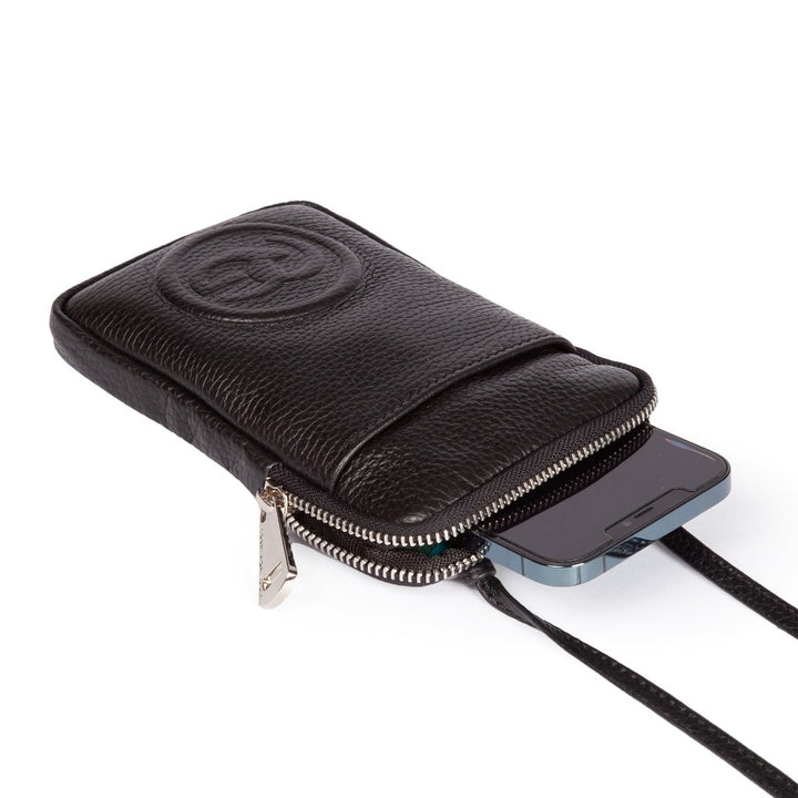 Roberta Gandolfi RG Phone holder in pelle di vitello con tracolla staccabile e regolabile Affare Del Giorno