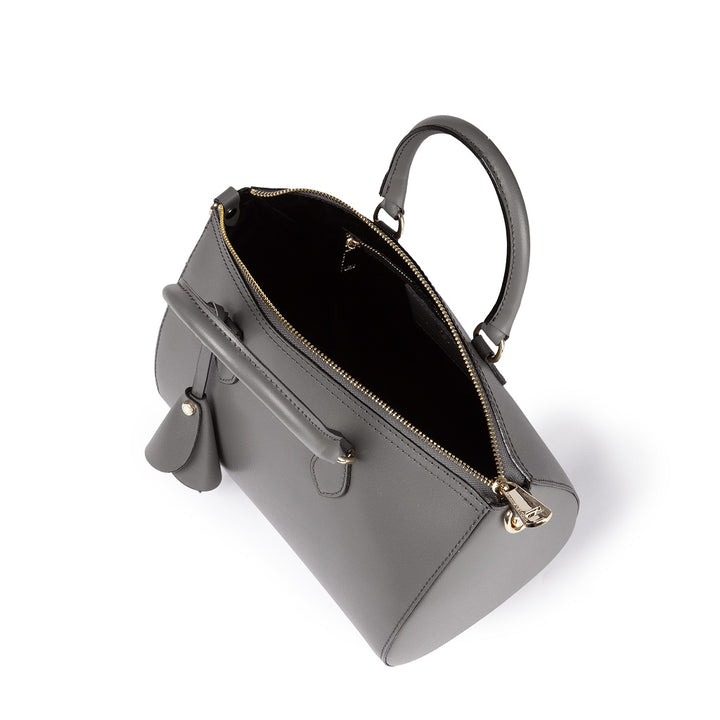 Roberta Gandolfi Nicole bowling in pelle stampa "light saffiano" con tracolla staccabile e regolabile Offerte