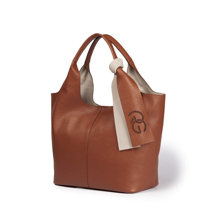 Roberta Gandolfi Maia Tote borsa hobo in pelle martellata Pezzi Unici