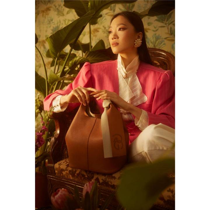Roberta Gandolfi Maia handbag borsa a mano in pelle martellata e tracolla staccabile Soddisfazione Garantita
