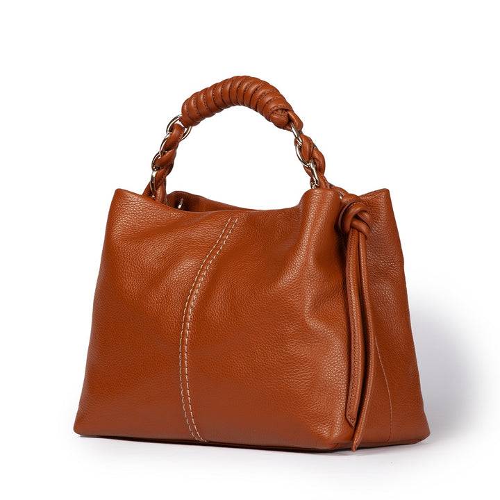 Roberta Gandolfi Amina small borsa a mano in pelle con manico tubolare fasciato e tracolla staccabile Saldi Di Fabbrica