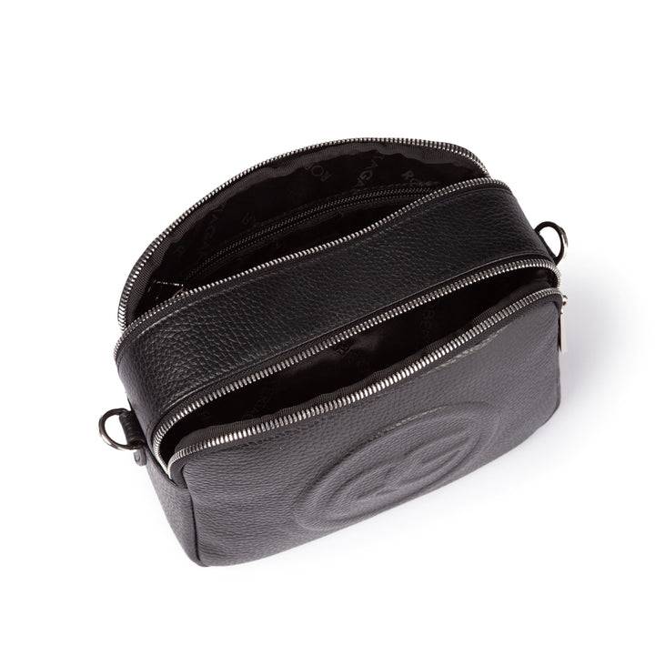 Roberta Gandolfi Roberta Pelle camera e crossbody in pelle con doppio scomparto e tracolla staccabile Italia