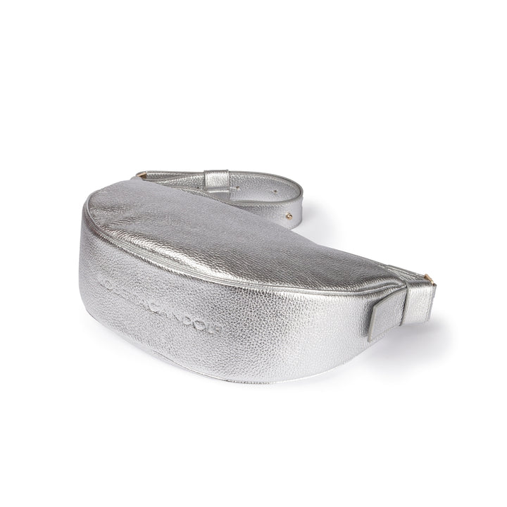 Roberta Gandolfi Micol Banana small cross body in vitello martellato metal con tracolla regolabile Qualità