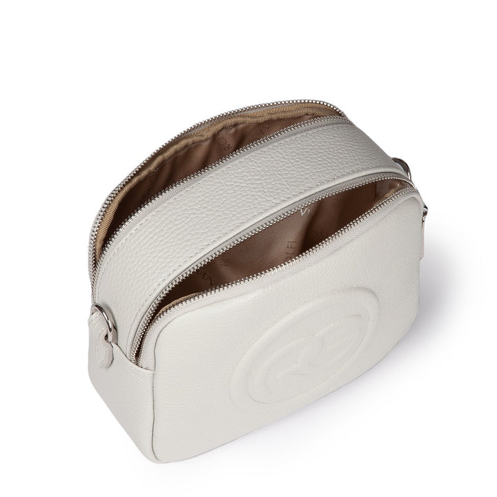 Roberta Gandolfi Roberta Pelle camera e crossbody in pelle con doppio scomparto e tracolla staccabile Acquista Ora