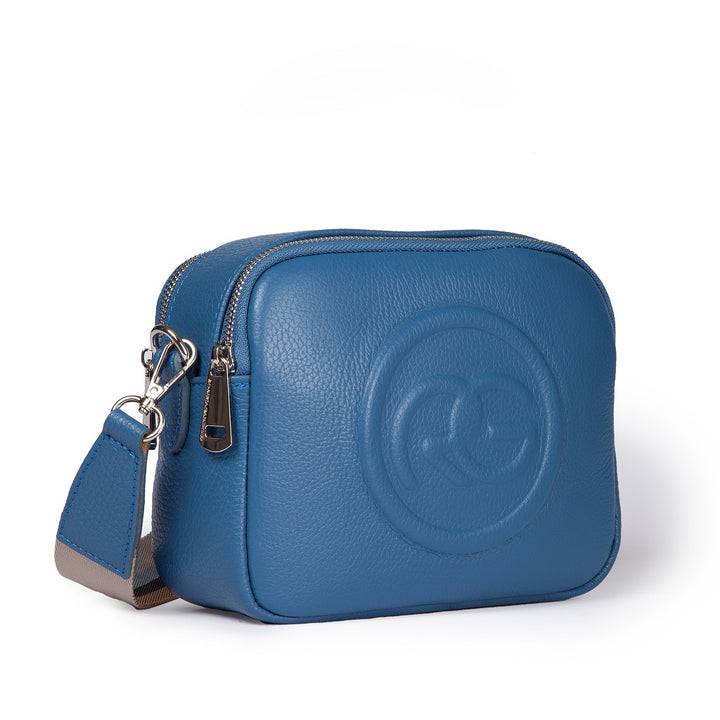 Roberta Gandolfi Roberta Pelle camera e crossbody in pelle con doppio scomparto e tracolla staccabile Consegna Veloce