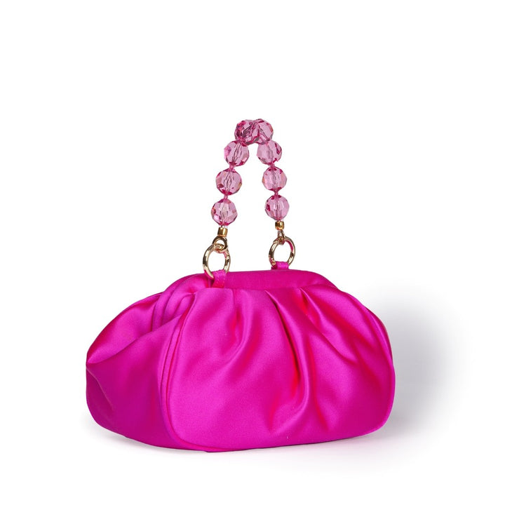 Roberta Gandolfi Sirenetta Puffy mini bag in raso di seta e manico gioiello Moda