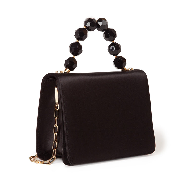 Roberta Gandolfi Sirenetta Mini bag in raso di seta e manico gioiello Nuovo