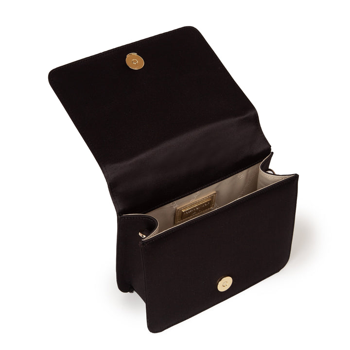 Roberta Gandolfi Sirenetta Mini bag in raso di seta e manico gioiello Nuovo