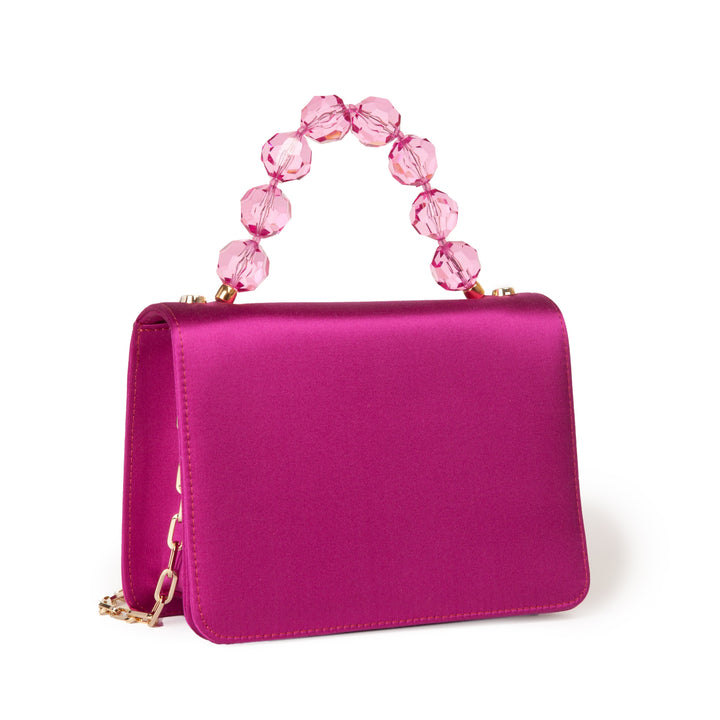 Roberta Gandolfi Sirenetta Mini bag in raso di seta e manico gioiello Vendita