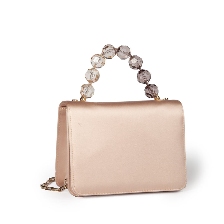 Roberta Gandolfi Sirenetta Mini bag in raso di seta e manico gioiello Promozione