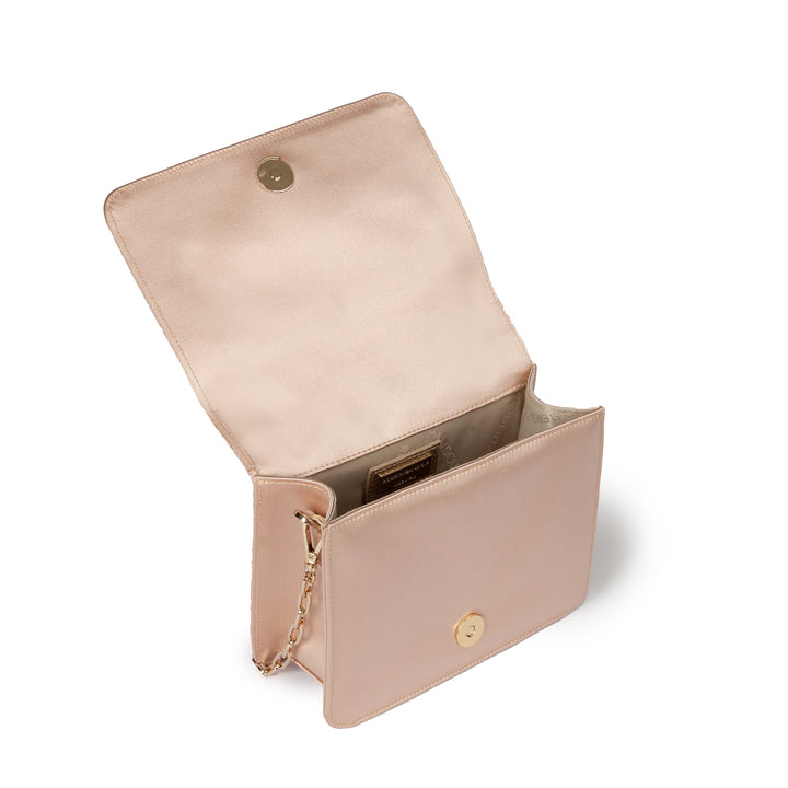 Roberta Gandolfi Sirenetta Mini bag in raso di seta e manico gioiello Promozione