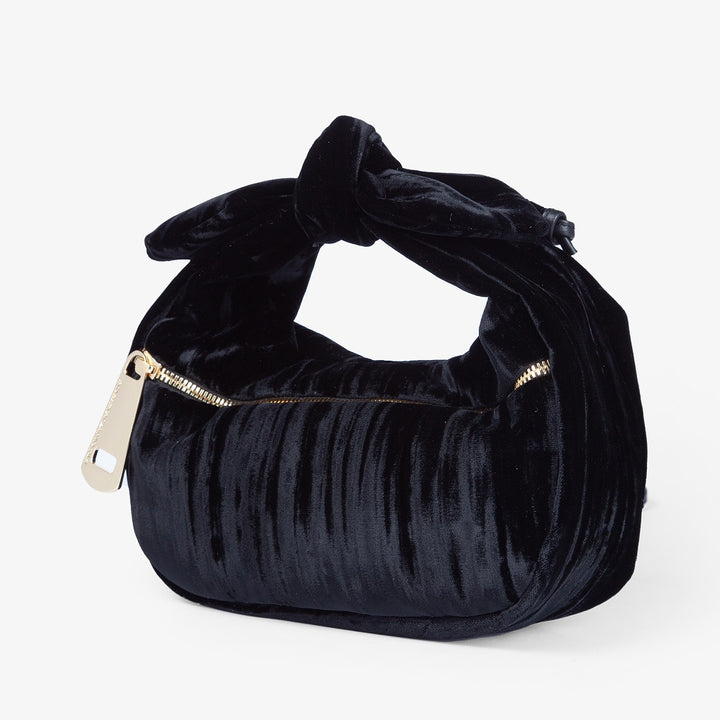 Roberta Gandolfi Bunny Velvet borsa a mano con tracolla staccabile in velluto plissè Fino al 60% di sconto