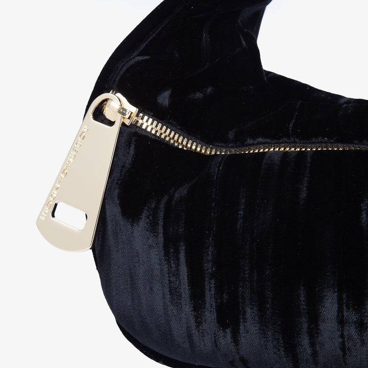Roberta Gandolfi Bunny Velvet borsa a mano con tracolla staccabile in velluto plissè Fino al 60% di sconto