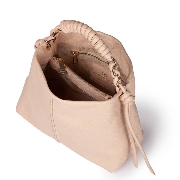 Roberta Gandolfi Amina small borsa a mano in pelle con manico tubolare fasciato e tracolla staccabile Vendite Flash