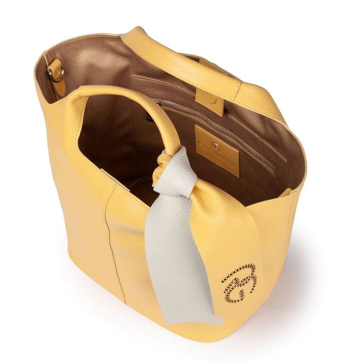 Roberta Gandolfi Maia handbag borsa a mano in pelle martellata e tracolla staccabile Moda