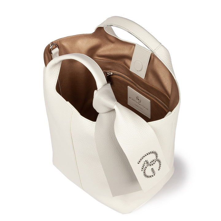 Roberta Gandolfi Maia handbag borsa a mano in pelle martellata e tracolla staccabile Spedizione gratuita