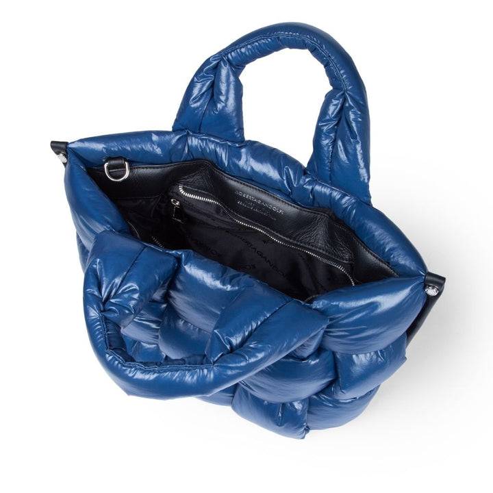 Roberta Gandolfi Greta small borsa in tessuto antigoccia intrecciata a mano con finiture in pelle Comprare a buon mercato