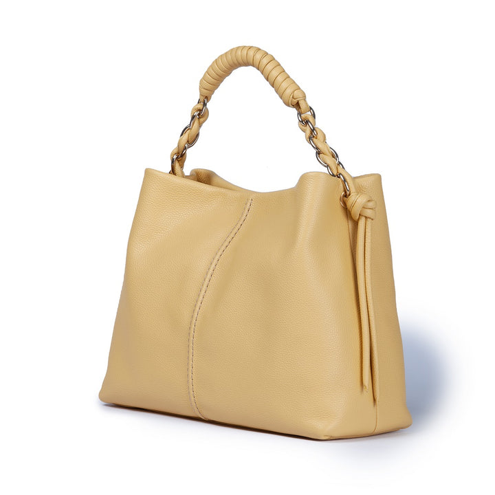 Roberta Gandolfi Amina large borsa a mano in pelle con manico tubolare fasciato e tracolla staccabile Offerta temporanea