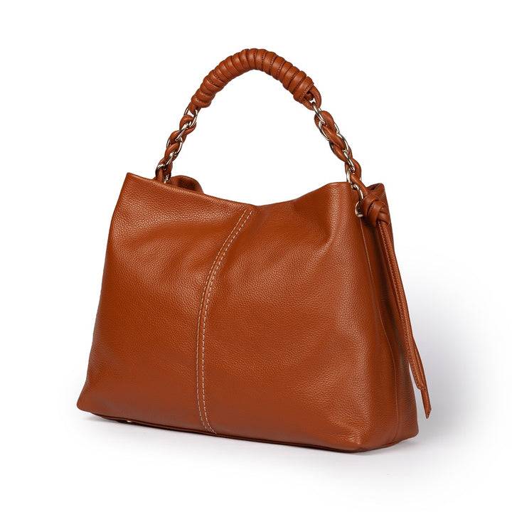 Roberta Gandolfi Amina large borsa a mano in pelle con manico tubolare fasciato e tracolla staccabile Offerte esclusive