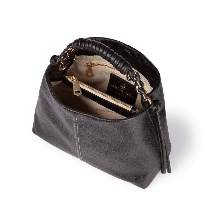 Roberta Gandolfi Amina small borsa a mano in pelle con manico tubolare fasciato e tracolla staccabile Liquidazione