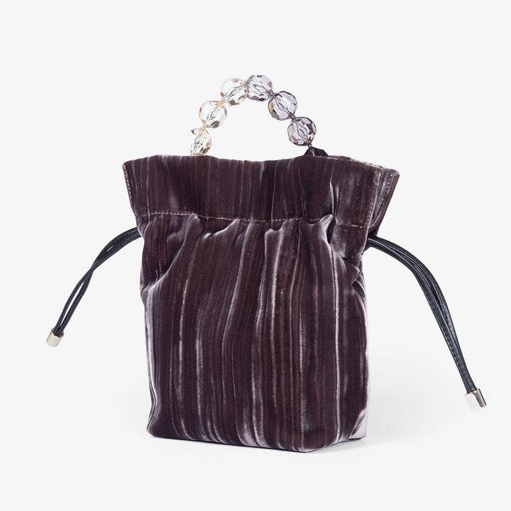 Roberta Gandolfi Sirenetta Tulip Velluto Plissè e manico gioiello Sconti VIP