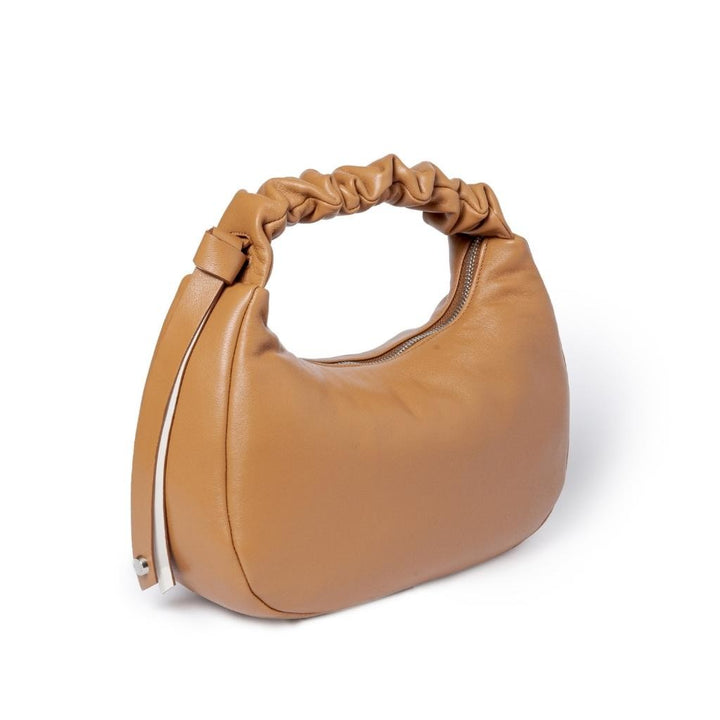 Roberta Gandolfi Azzurra Hobo small in morbida pelle nappa con manico arricciato regolabile 2025