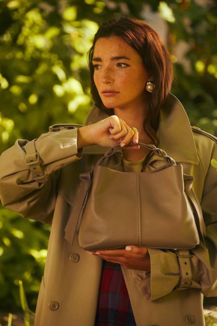 Roberta Gandolfi Asia small borsa a mano in pelle con tracolla staccabile Consegna Veloce