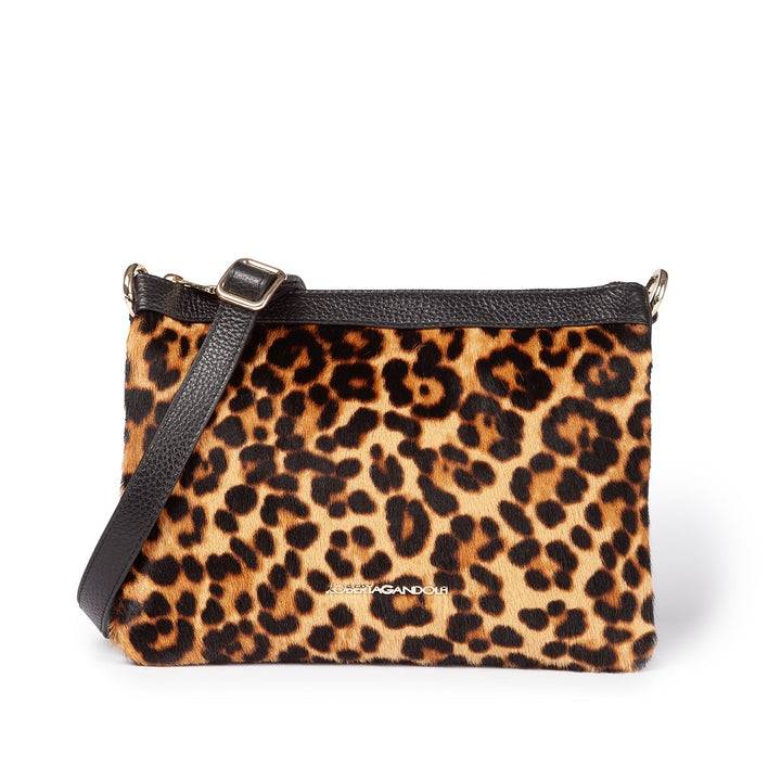 Roberta Gandolfi Alice Pony small borsa in cavallino e pelle martellata con tracolla regolabile e staccabile Moda