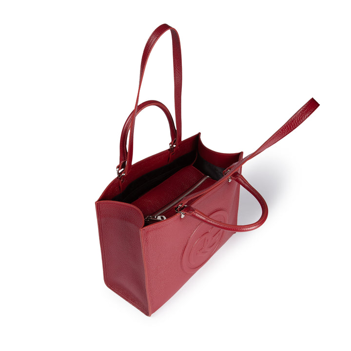 Roberta Gandolfi Roberta Pelle medium Borsa a mano in pelle con doppi spallacci per essere portata a spalla e tramezza Fornitura limitata