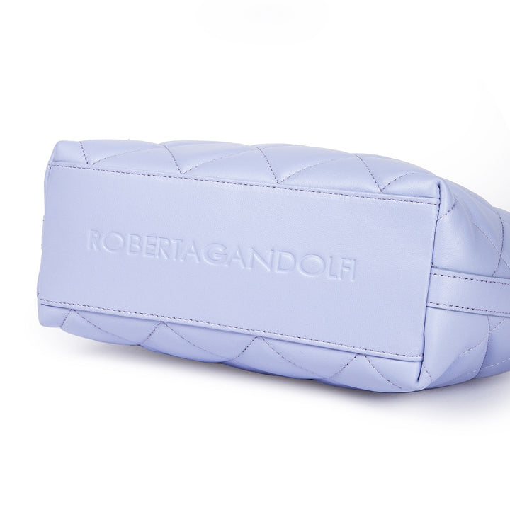 Roberta Gandolfi Sirenetta Matelassè Baguette mini bag in nappa trapuntata in pelle di agnello Offerta Giorno del Papà
