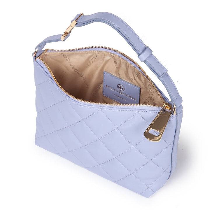 Roberta Gandolfi Sirenetta Matelassè Baguette mini bag in nappa trapuntata in pelle di agnello Offerta Giorno del Papà