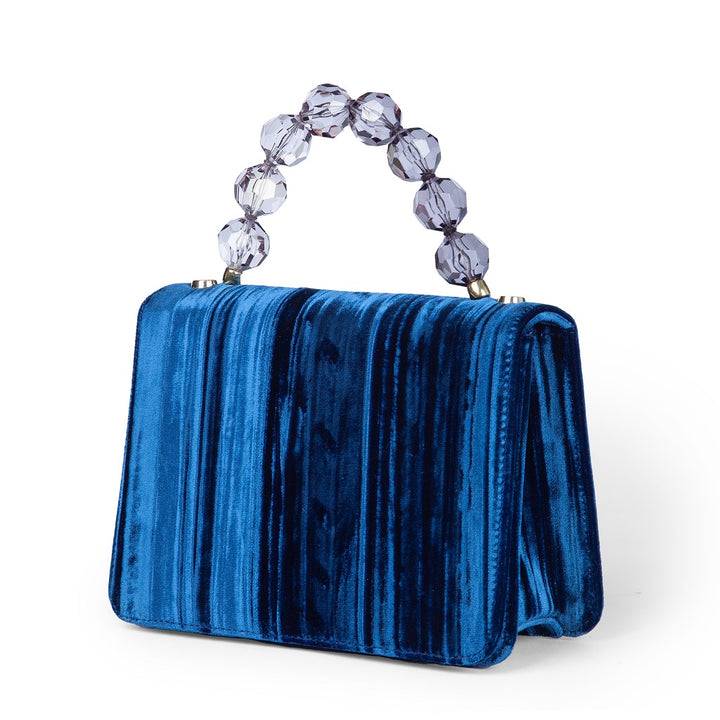 Roberta Gandolfi Sirenetta Mini Velluto Plissè e manico gioiello Liquidazione