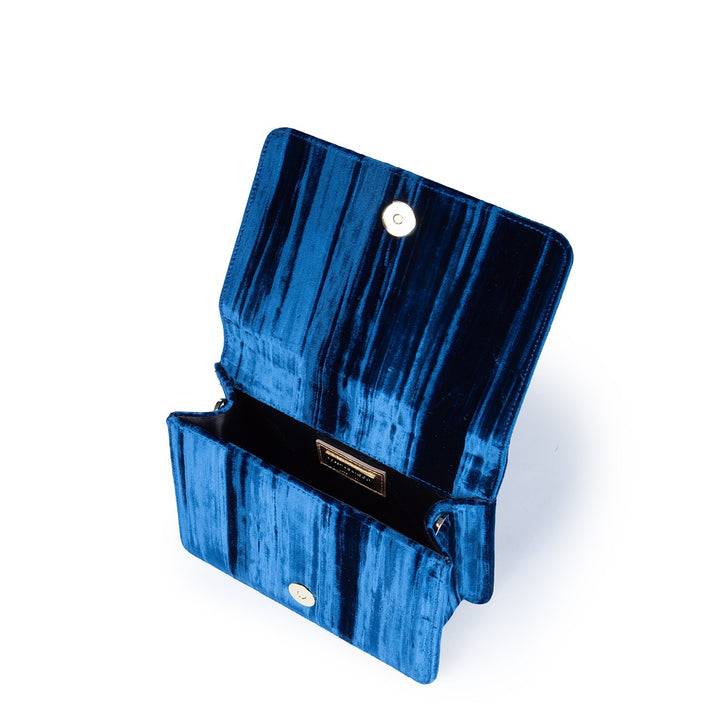 Roberta Gandolfi Sirenetta Mini Velluto Plissè e manico gioiello Liquidazione