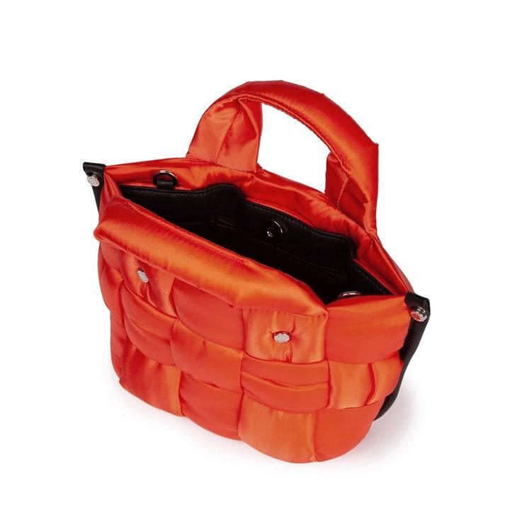 Roberta Gandolfi Greta Mini borsa in tessuto antigoccia imbottita ed intrecciata a mano con finiture in pelle Fino al 55% di sconto