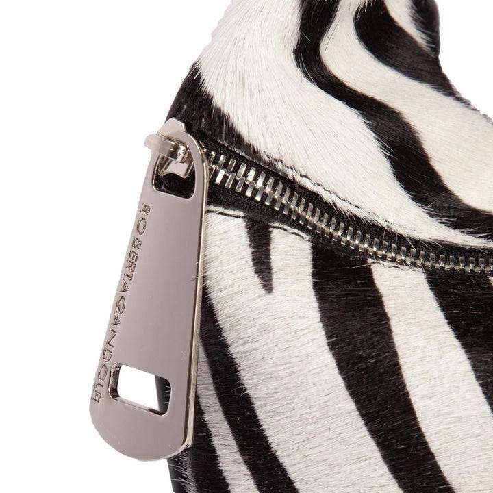 Roberta Gandolfi Bunny Pony mini bag in pony stampa animalier e finiture in pelle di vitello con tracolla staccabile Promozione