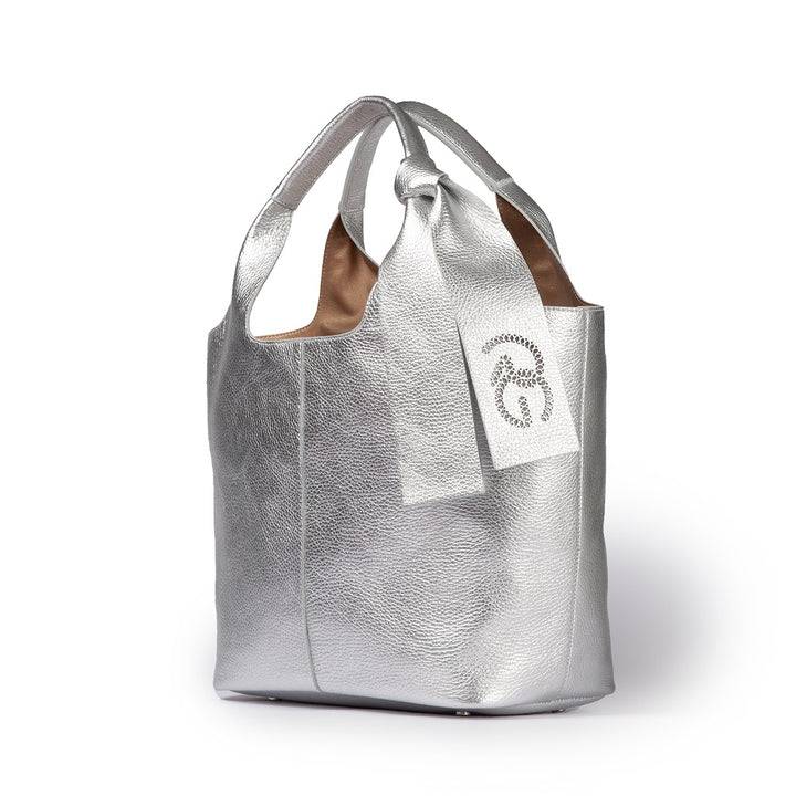 Roberta Gandolfi Maia Tote borsa hobo in pelle martellata Qualità Garantita