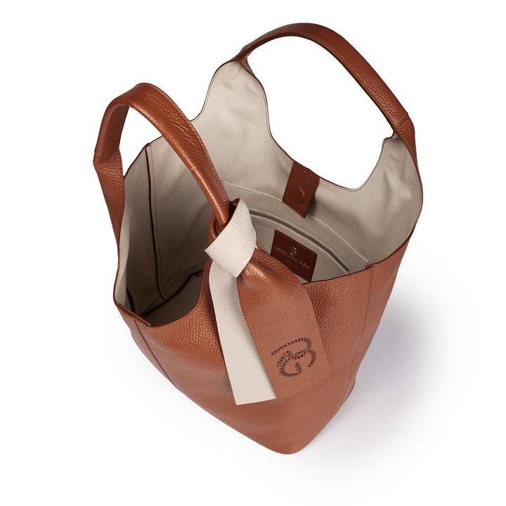 Roberta Gandolfi Maia Tote borsa hobo in pelle martellata Grandi sconti