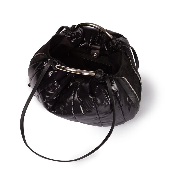 Roberta Gandolfi Naomi Balloon borsa a mano in tessuto antigoccia finiture in pelle e doppi spallacci per essere messa sulla spalla Offerte speciali