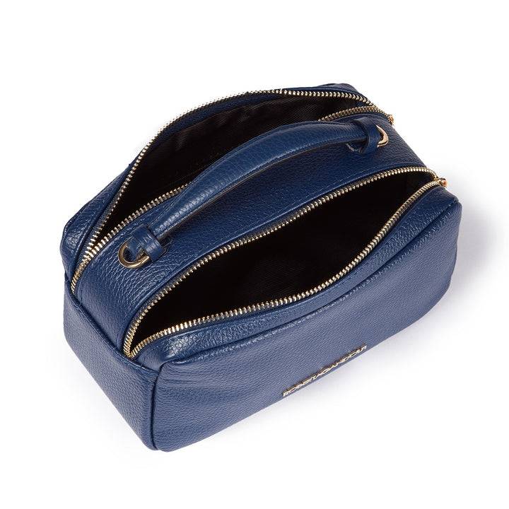 Roberta Gandolfi Brigida camera borsa in pelle con doppio scomparto e tracolla in catena dorata con spallaccio protettivo in pelle Lightning offer