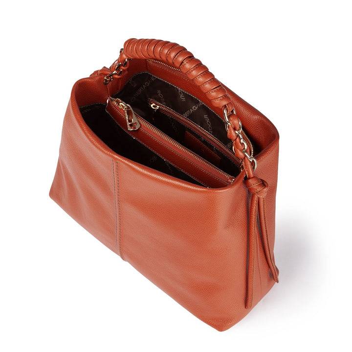Roberta Gandolfi Amina large borsa a mano in pelle con manico tubolare fasciato e tracolla staccabile Super Saving Price
