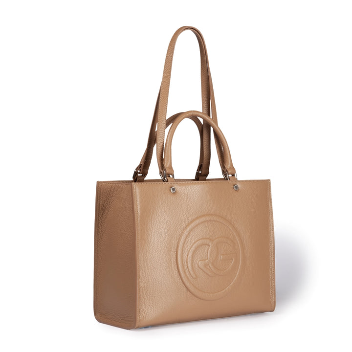 Roberta Gandolfi Roberta Pelle medium Borsa a mano in pelle con doppi spallacci per essere portata a spalla e tramezza Convenienza