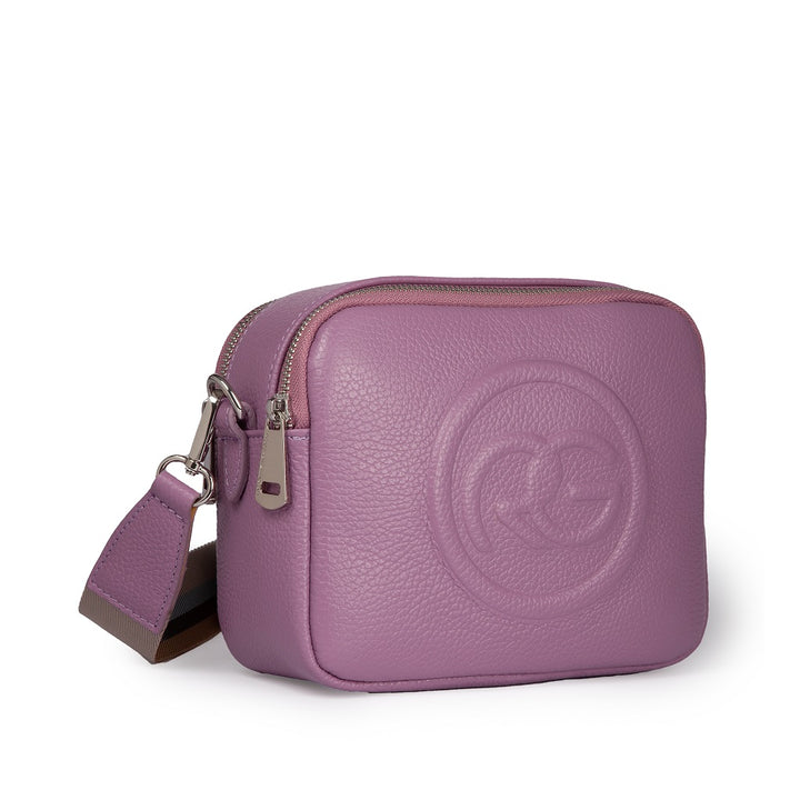 Roberta Gandolfi Roberta Pelle camera e crossbody in pelle con doppio scomparto e tracolla staccabile Offerta natalizia