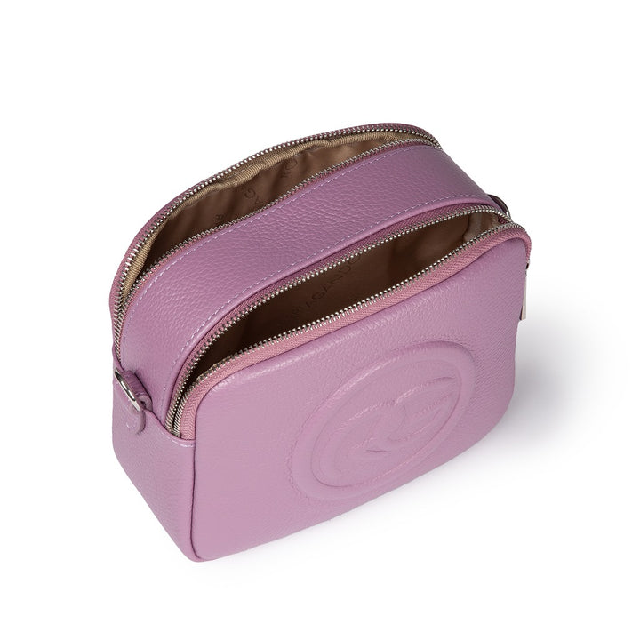 Roberta Gandolfi Roberta Pelle camera e crossbody in pelle con doppio scomparto e tracolla staccabile Offerta natalizia