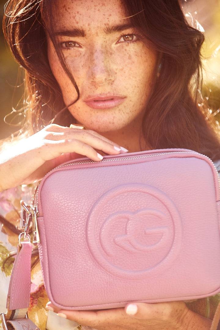 Roberta Gandolfi Roberta Pelle camera e crossbody in pelle con doppio scomparto e tracolla staccabile Offerta natalizia